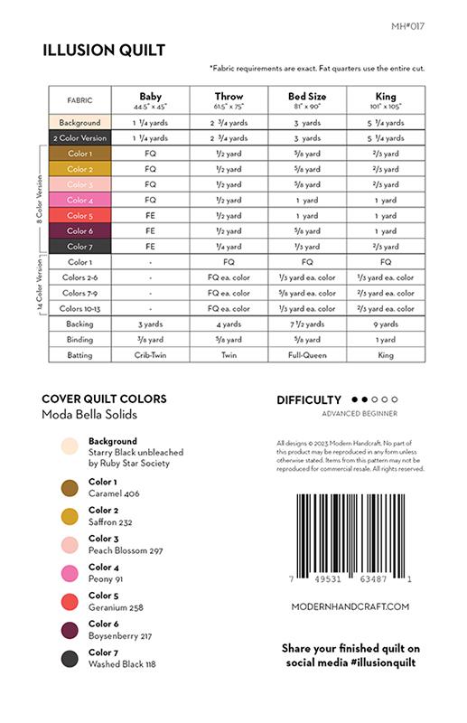 Illusion | Modern Handcraft | Modern Quilting Pattern