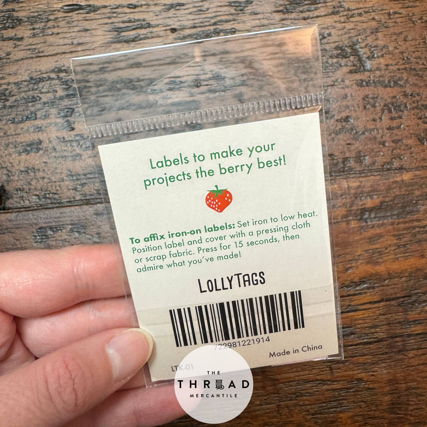 Ruby Star Society | LollyTags | Strawberry Classic | Pack of 5 Sew-In & 3 Iron-On Labels