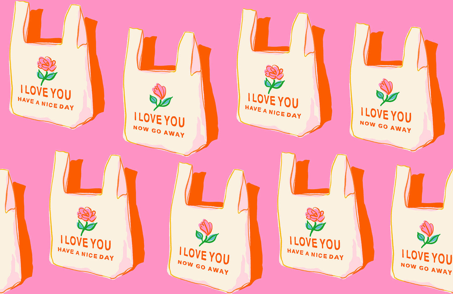 PRE-ORDER! Ruby Star Society "Sparkle Mart" BTHY Have A Nice Day in FLAMINGO