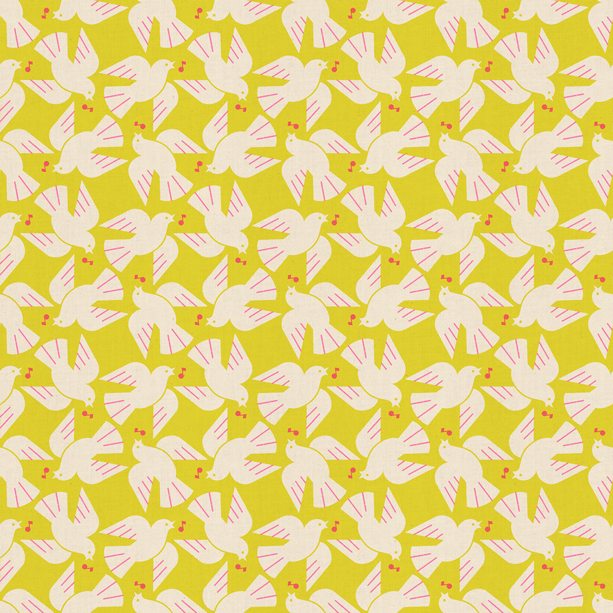 PRE-ORDER: AUG 2026 Release! Ruby Star Society "LoFi" Linens - Flock Yeah in CITRON / Sold in Half-Yard Increments
