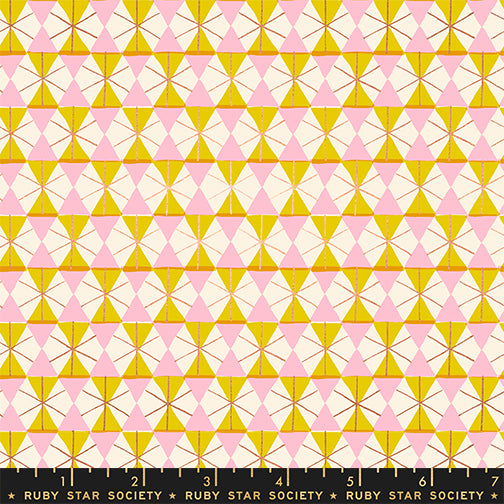 Happy Hexie in Golden Hour - MERRY HAPPY by Ruby Star Society / Sold in Half-Yard Increments
