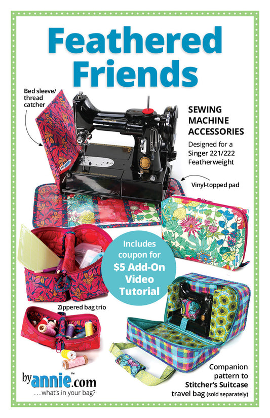 ByAnnie Feathered Friends Pattern - Singer Featherweight Accessories & Organization