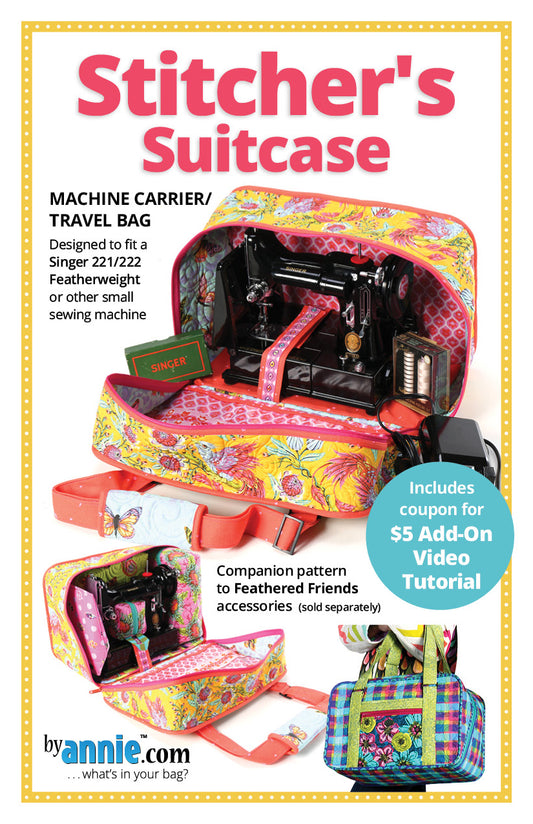 ByAnnie Stitcher's Suitcase Pattern - Singer Featherweight Carry Bag/Retreat Bag