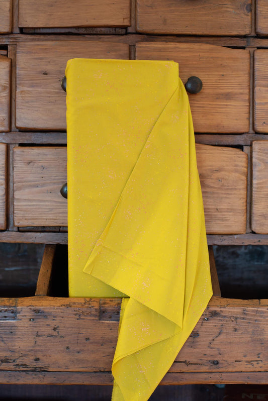 Ruby Star Society METALLIC Speckled Fabric BTHY Color: Golden Hour