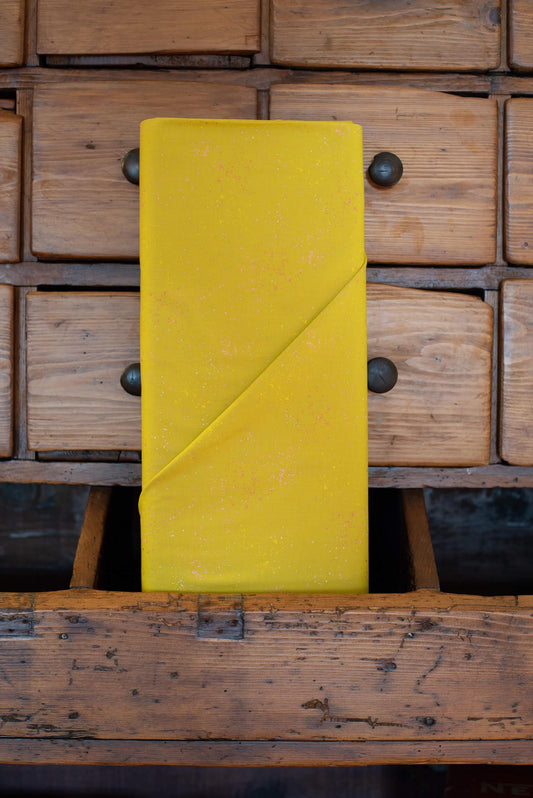 Ruby Star Society METALLIC Speckled Fabric BTHY Color: Golden Hour