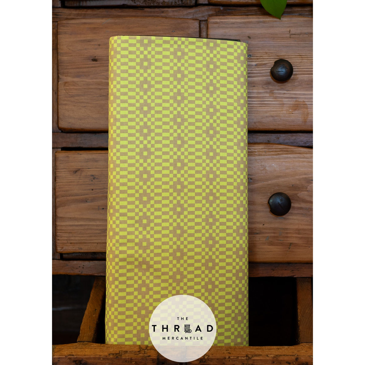 In Stock & Shipping NOW!  Ruby Star Society "LoFi" Linens - Bitmapped in NEON YELLOW / Sold in Half-Yard Increments