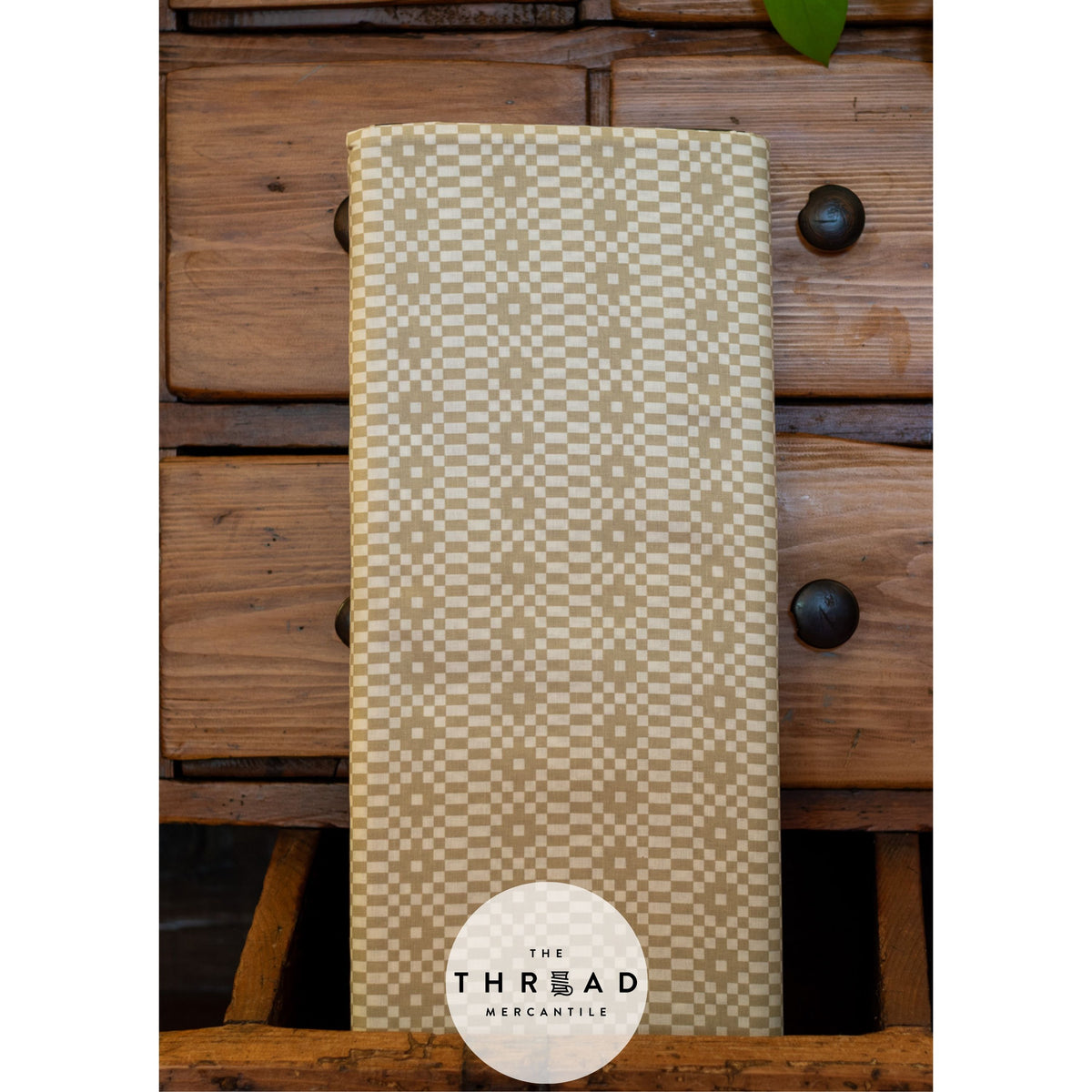 In Stock & Shipping NOW!  Ruby Star Society "LoFi" Linens - Bitmapped in KHAKI / Sold in Half-Yard Increments