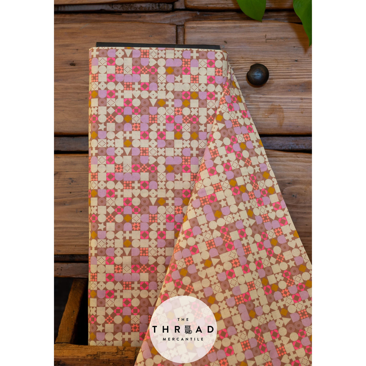 In Stock & Shipping NOW!  Ruby Star Society "LoFi" Linens - Blocked in LILAC / Sold in Half-Yard Increments