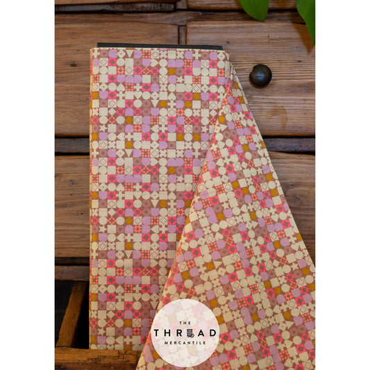 In Stock & Shipping NOW!  Ruby Star Society "LoFi" Linens - Blocked in LILAC / Sold in Half-Yard Increments