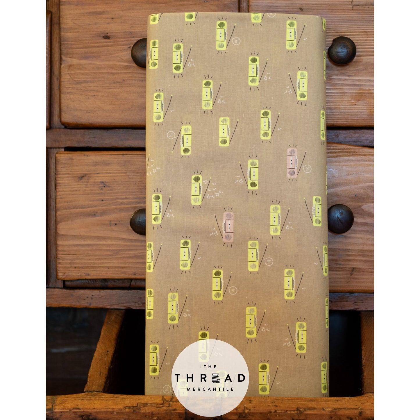 In Stock & Shipping NOW!  Ruby Star Society "LoFi" Linens - Boom in KHAKI / Sold in Half-Yard Increments