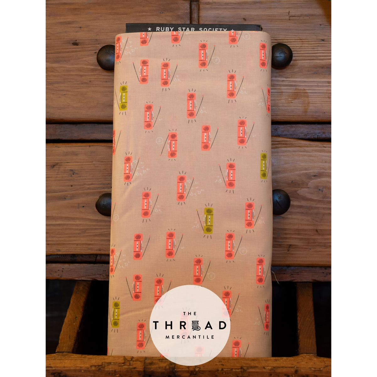 In Stock & Shipping NOW!  Ruby Star Society "LoFi" Linens - Boom in PEACH BLOSSOM / Sold in Half-Yard Increments
