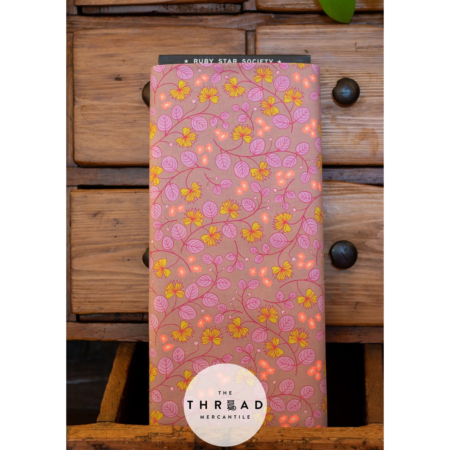 In Stock & Shipping NOW!  Ruby Star Society "LoFi" Linens - Caper Floral in PALE LILAC / Sold in Half-Yard Increments