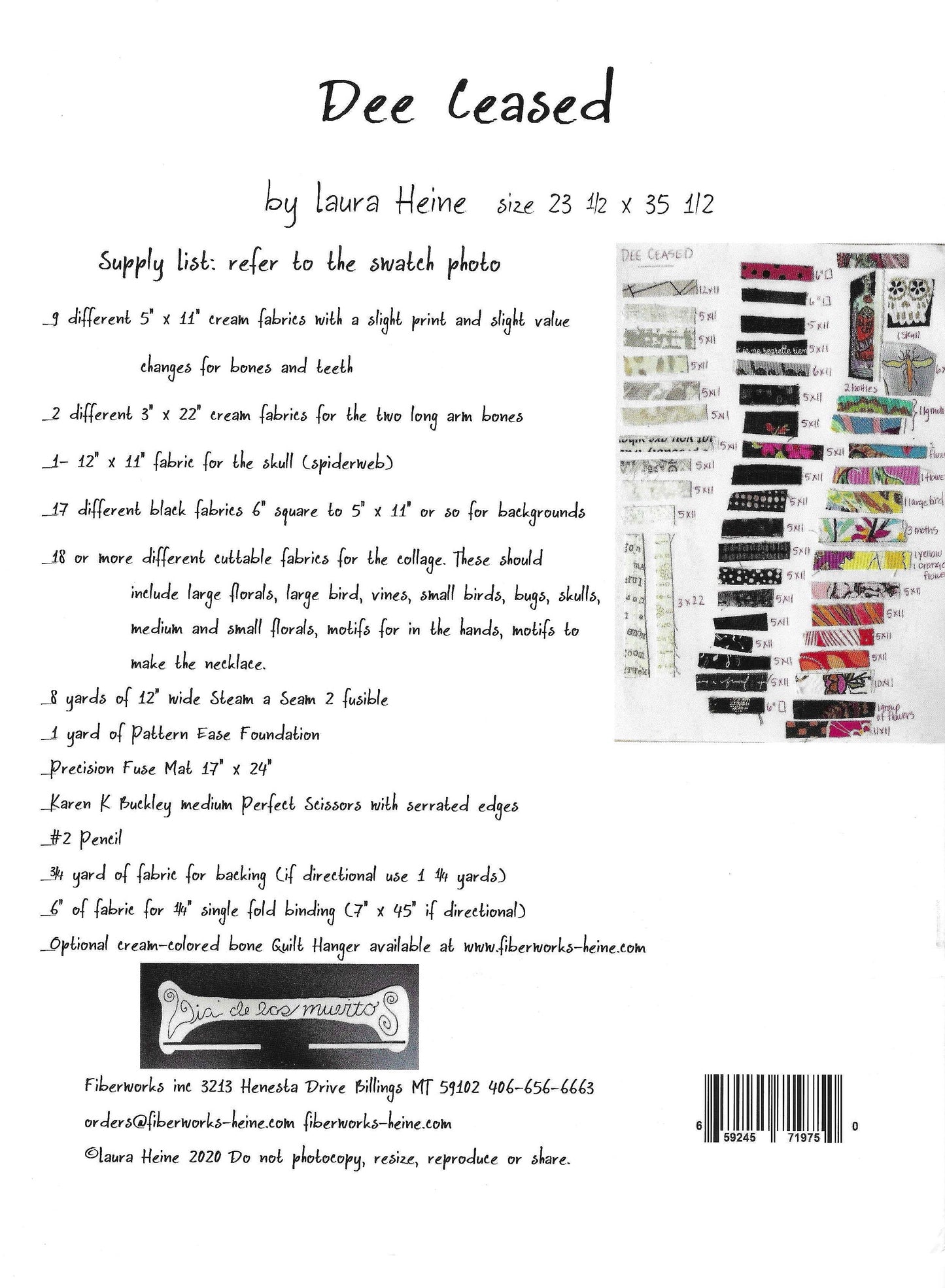 Dee Ceased | Laura Heine | Collage Quilting Pattern