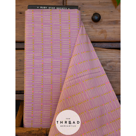 In Stock & Shipping NOW!  Ruby Star Society "LoFi" Linens - Meet Your Match in WISTERIA / Sold in Half-Yard Increments