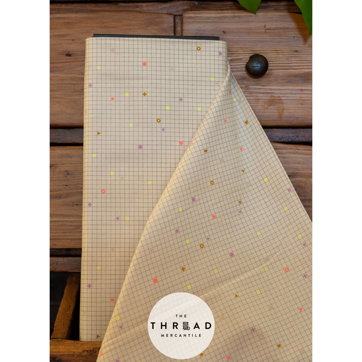 In Stock & Shipping NOW!  Ruby Star Society "LoFi" Linens - Power Grid in NATURAL / Sold in Half-Yard Increments