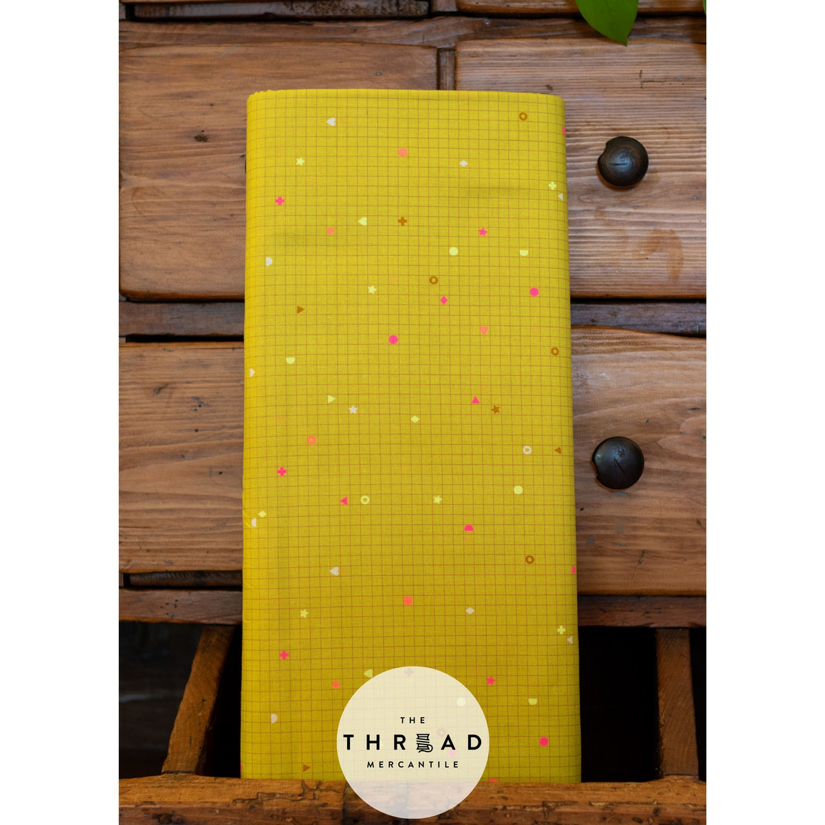 In Stock & Shipping NOW!  Ruby Star Society "LoFi" Linens - Power Grid in CITRON / Sold in Half-Yard Increments