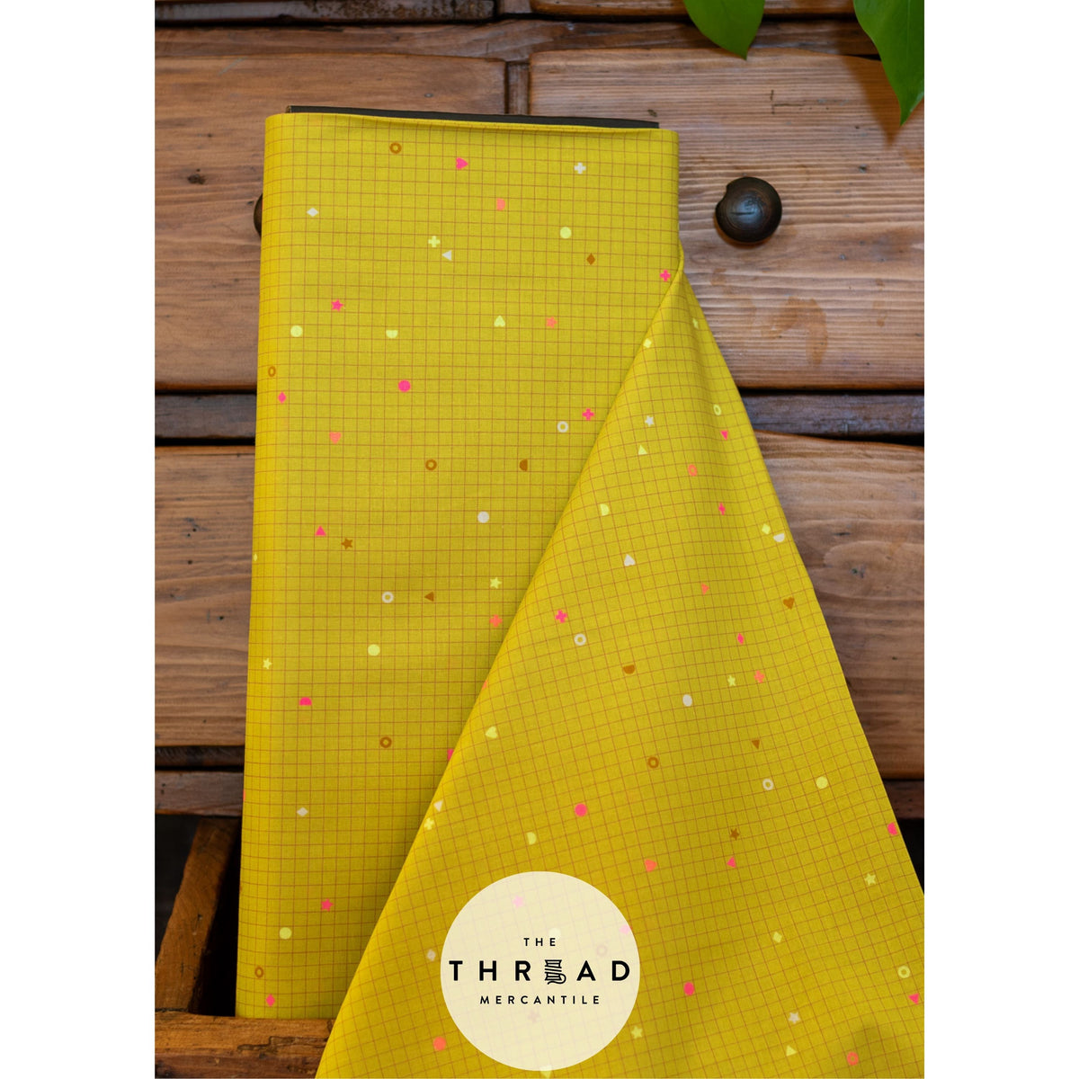 In Stock & Shipping NOW!  Ruby Star Society "LoFi" Linens - Power Grid in CITRON / Sold in Half-Yard Increments