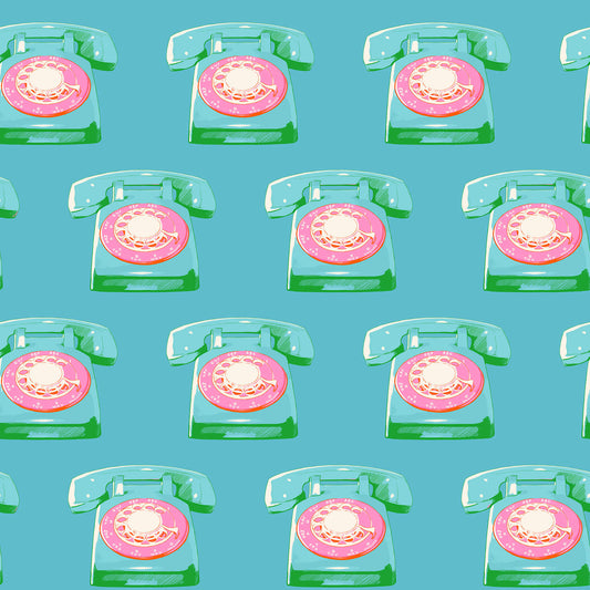 PRE-ORDER!  Ruby Star Society "Sparkle Mart" BTHY Telephones in DARK TURQUOISE