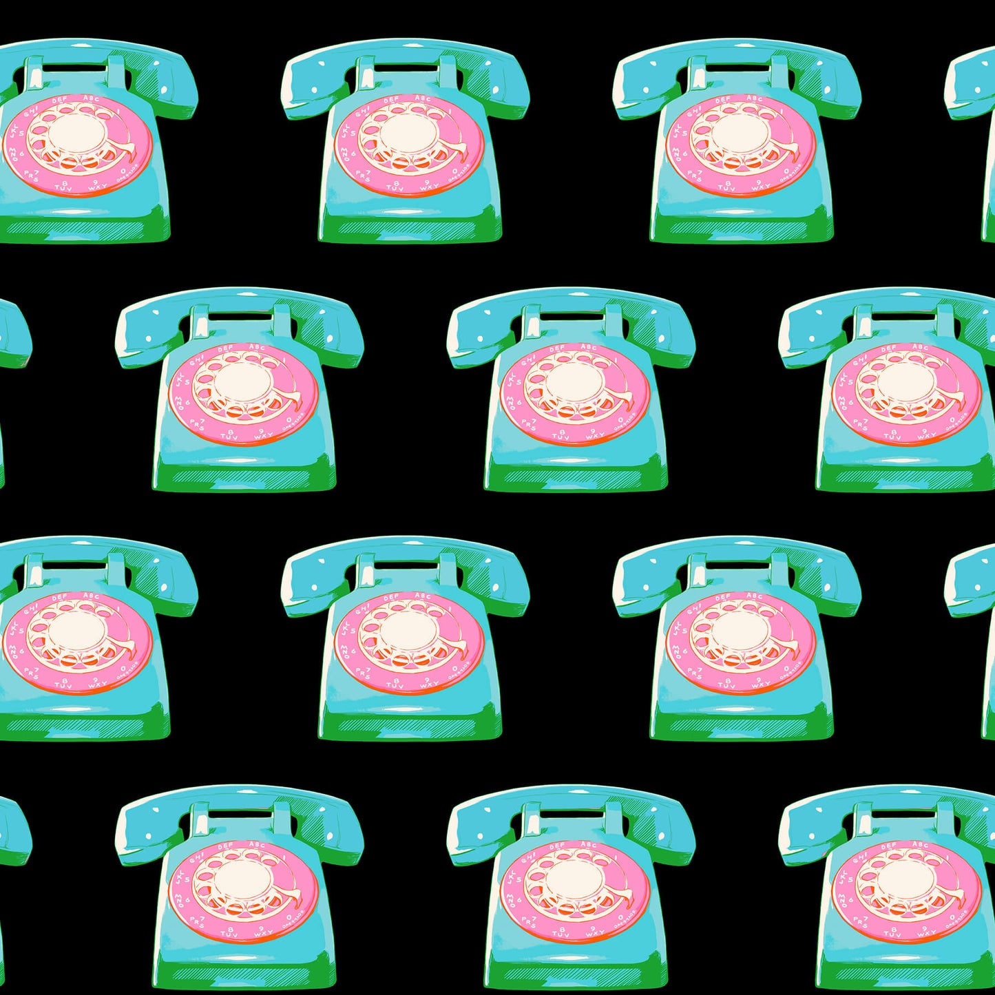 PRE-ORDER!  Ruby Star Society "Sparkle Mart" BTHY Telephones in BLACK