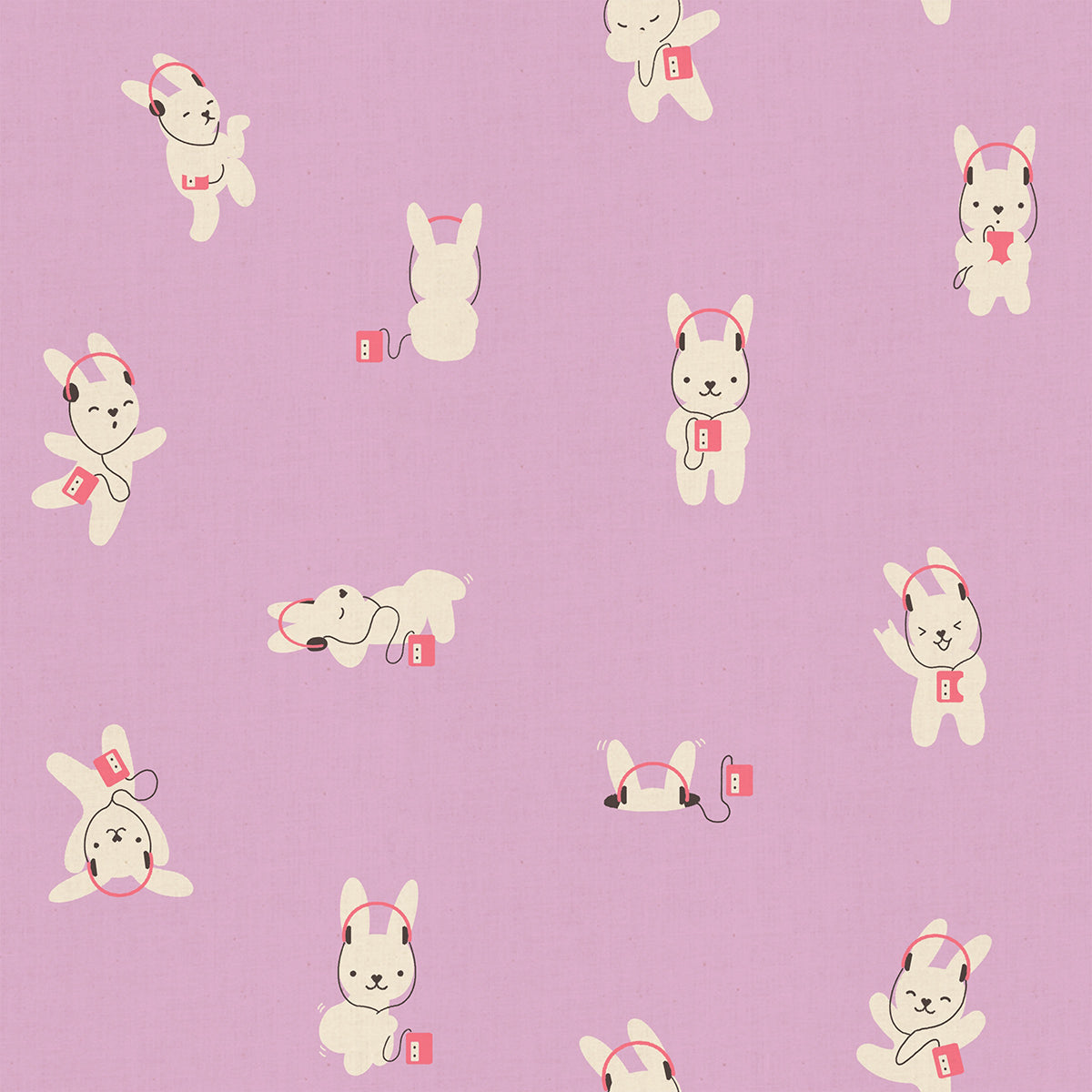 PRE-ORDER:  AUG 2026 Release!  Ruby Star Society "LoFi" Linens - Rabbeats in WISTERIA / Sold in Half-Yard Increments