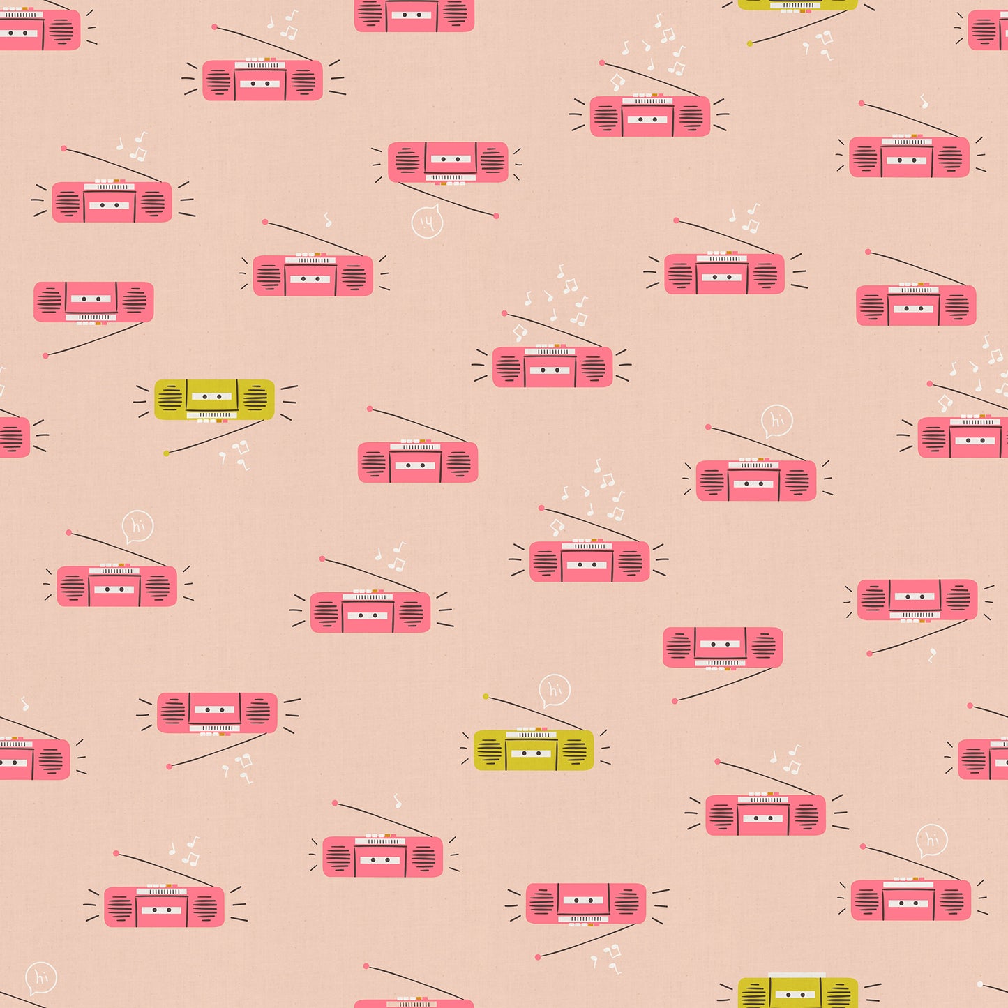 PRE-ORDER:  AUG 2026 Release!  Ruby Star Society "LoFi" Linens - Boom in PEACH BLOSSOM / Sold in Half-Yard Increments