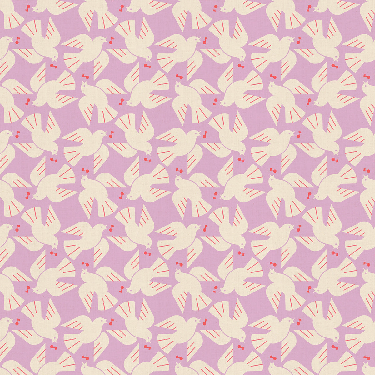 PRE-ORDER:  AUG 2026 Release!  Ruby Star Society "LoFi" Linens - Flock Yeah in WISTERIA / Sold in Half-Yard Increments