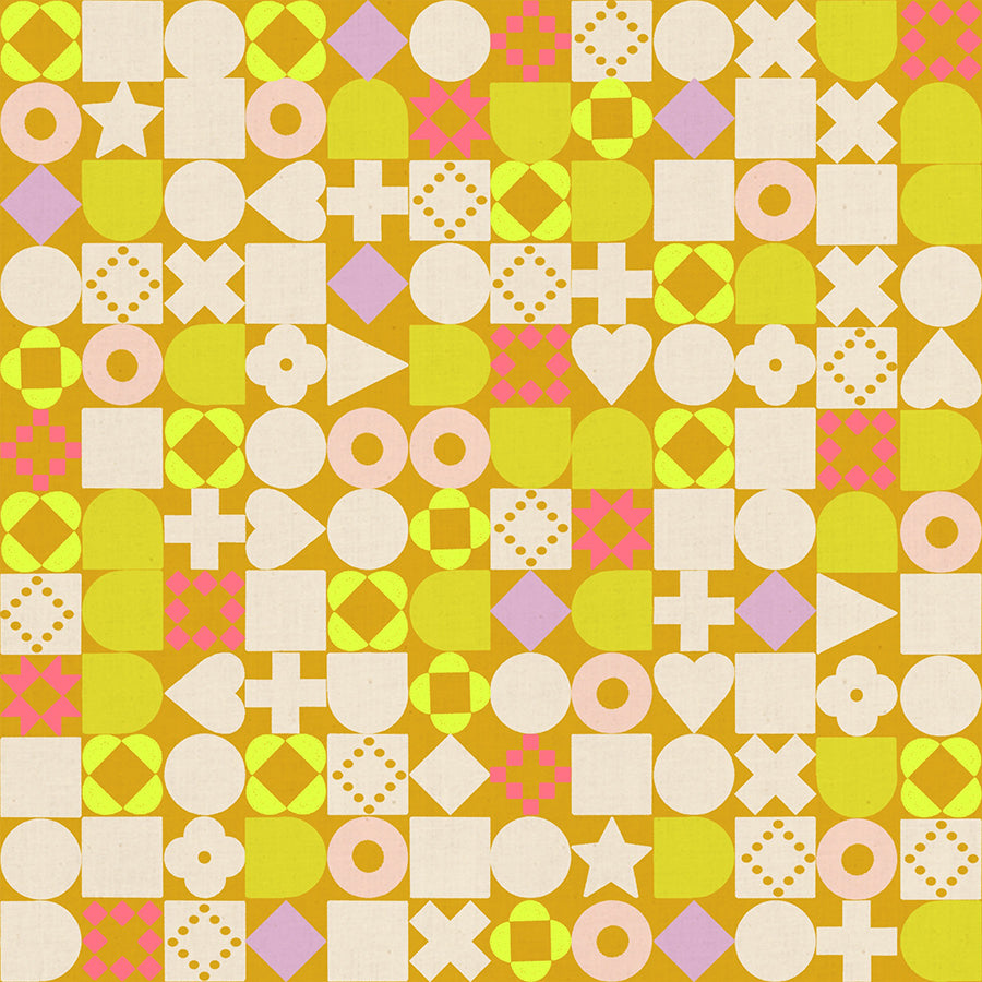 PRE-ORDER:  AUG 2026 Release!  Ruby Star Society "LoFi" Linens - Blocked in CACTUS / Sold in Half-Yard Increments