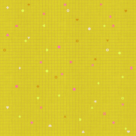 PRE-ORDER:  AUG 2026 Release!  Ruby Star Society "LoFi" Linens - Power Grid in CITRON / Sold in Half-Yard Increments