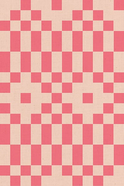 PRE-ORDER:  AUG 2026 Release!  Ruby Star Society "LoFi" Linens - Bitmapped in NEON CORAL / Sold in Half-Yard Increments