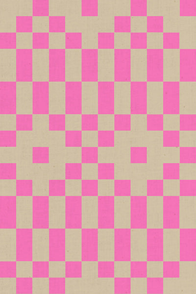 PRE-ORDER:  AUG 2026 Release!  Ruby Star Society "LoFi" Linens - Bitmapped in NEON PINK / Sold in Half-Yard Increments