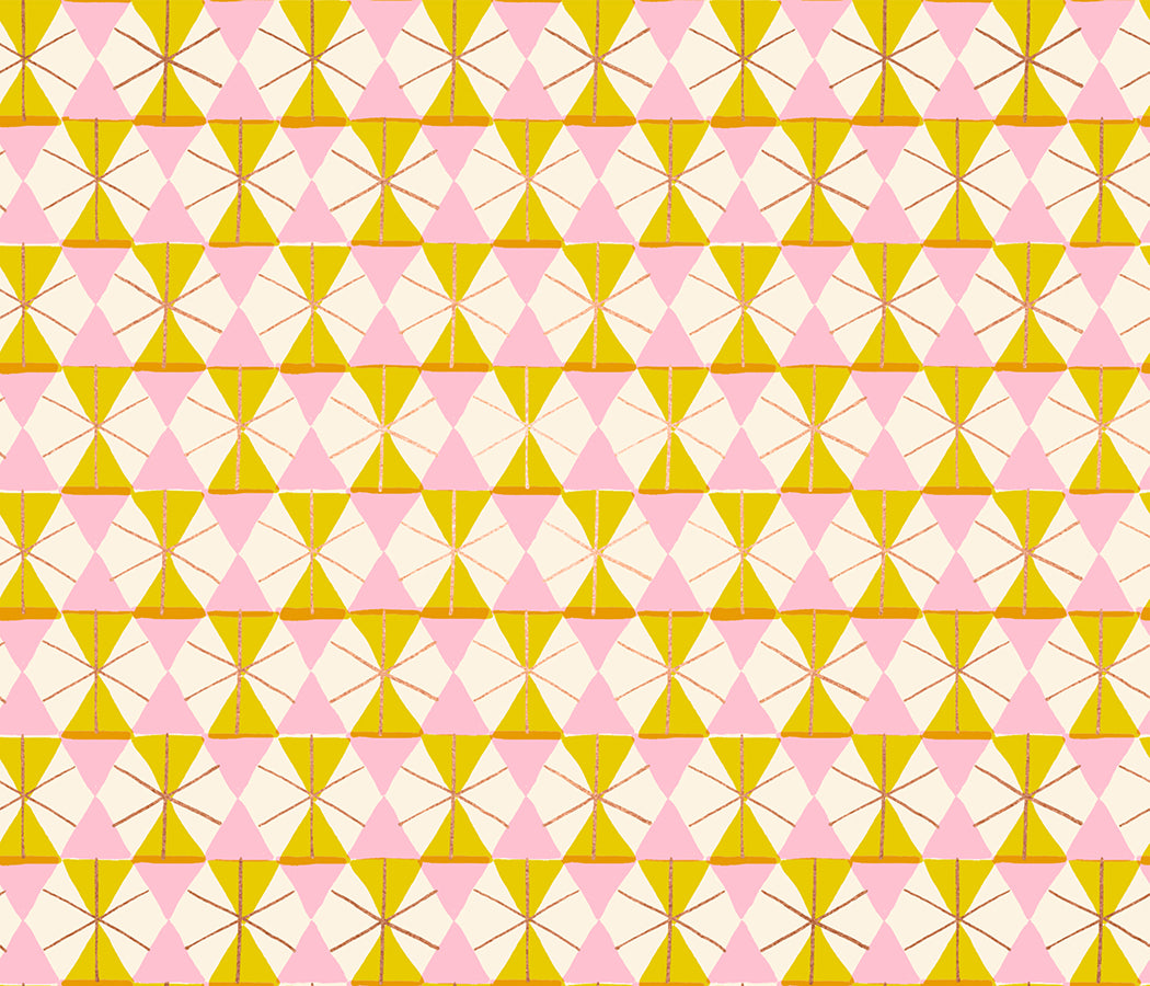 Happy Hexie in Golden Hour - MERRY HAPPY by Ruby Star Society / Sold in Half-Yard Increments