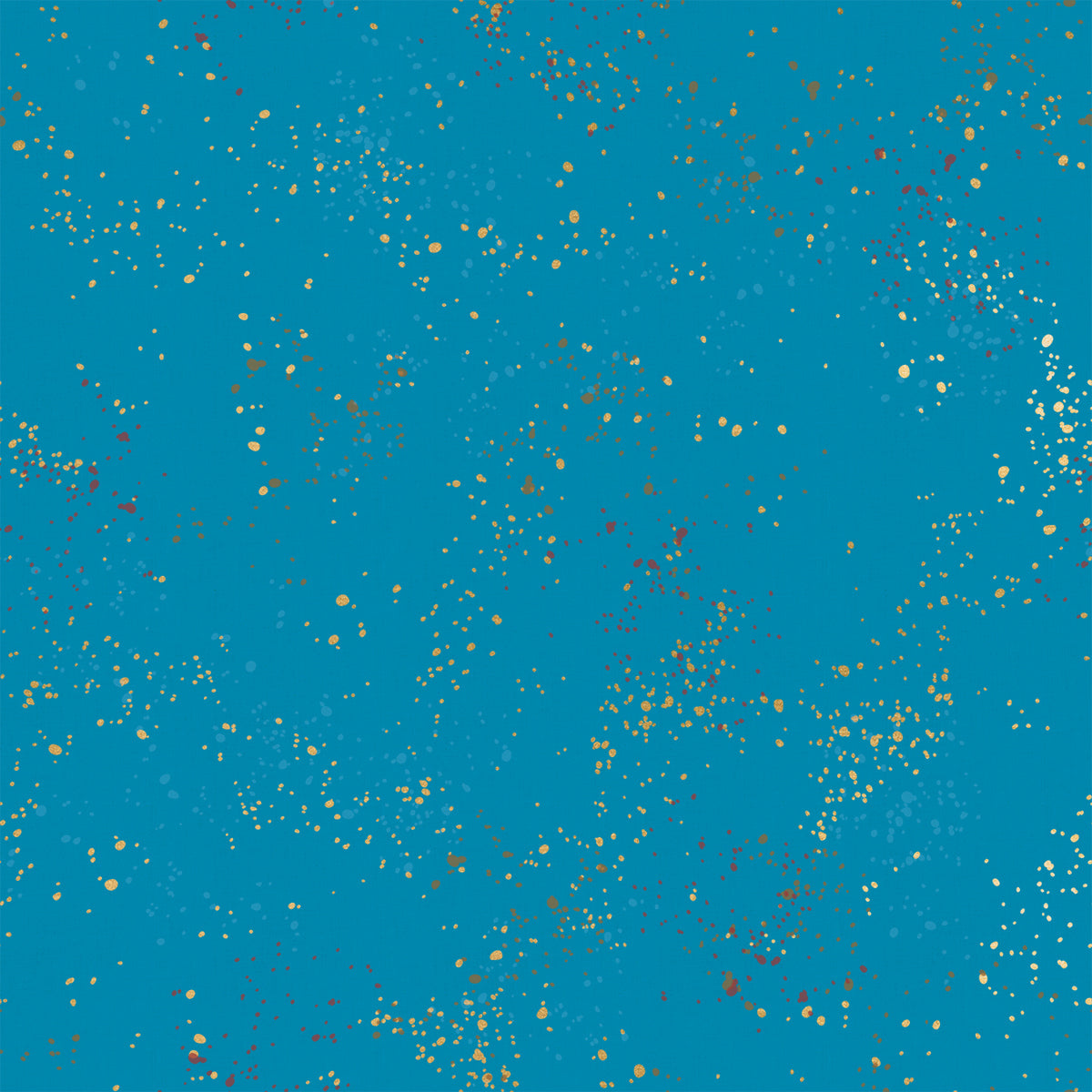 Ruby Star Society Speckled METALLIC Fabric / Color: BRIGHT BLUE / Sold by the Half Yard