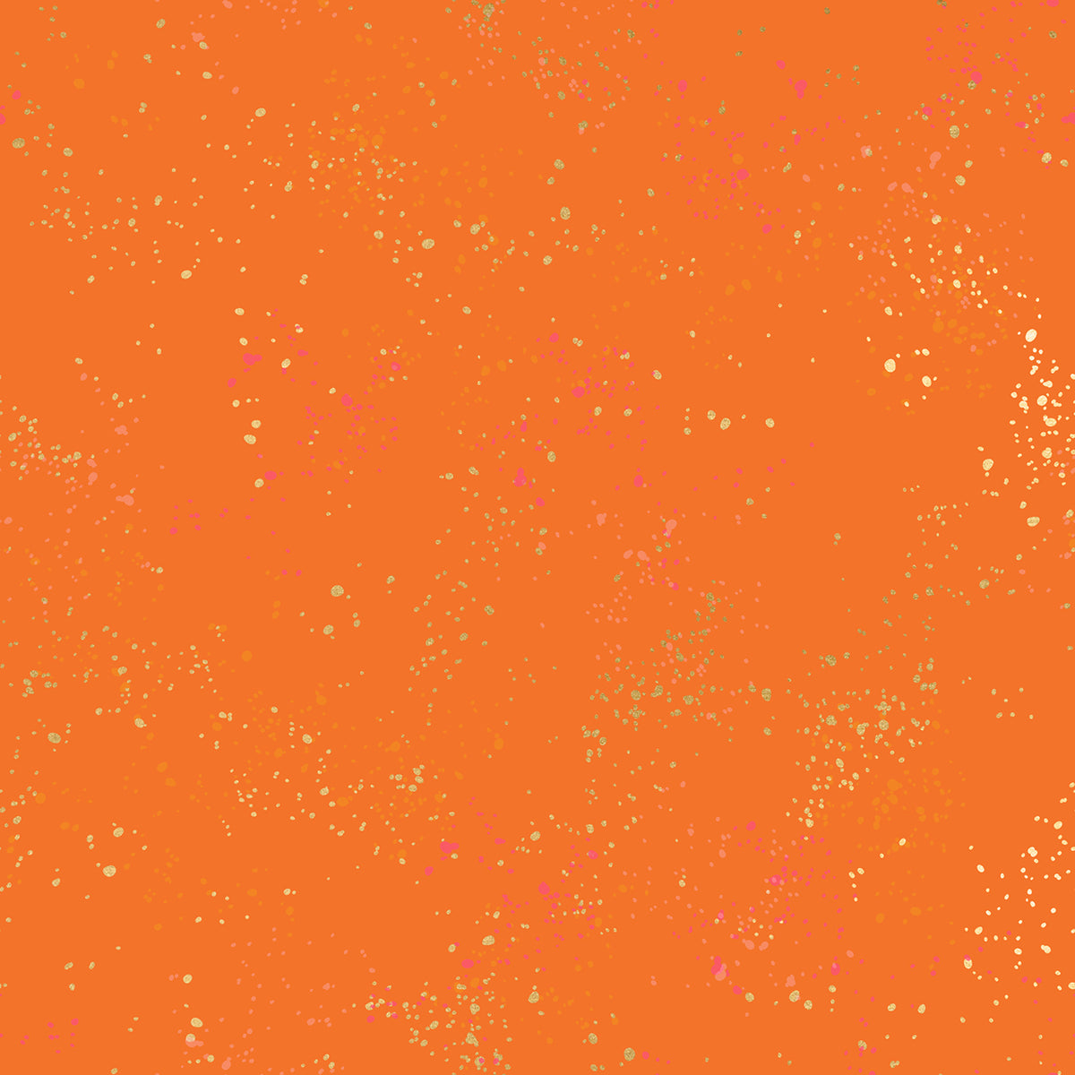 Ruby Star Society Speckled METALLIC Fabric / Color: Burnt Orange / Sold by the Half Yard