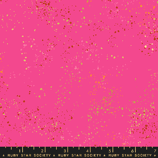 Ruby Star Society Speckled METALLIC Fabric BTHY Color: PLAYFUL