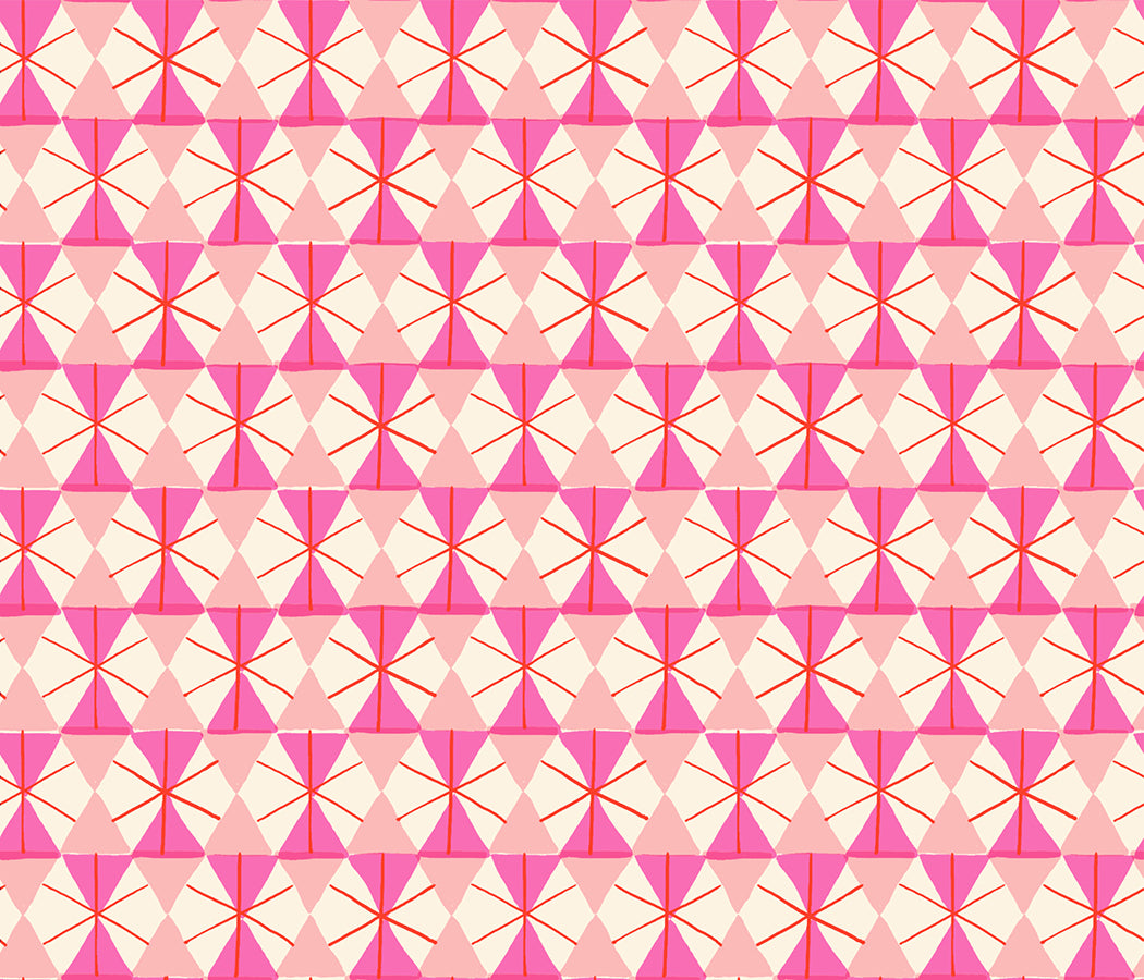Happy Hexie in Lipstick - MERRY HAPPY by Ruby Star Society / Sold in Half-Yard Increments