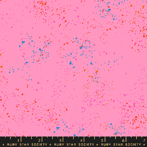 Ruby Star Society Speckled Fabric BTHY Color: Flamingo