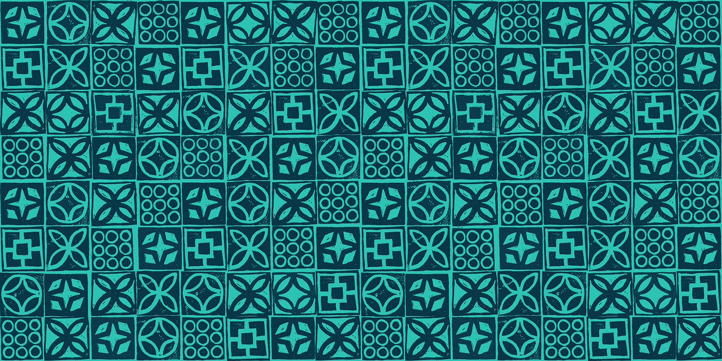 POOLSIDE TOO by Ruby Star Society - Architectural Blocks in Peacock Color *BTHY*