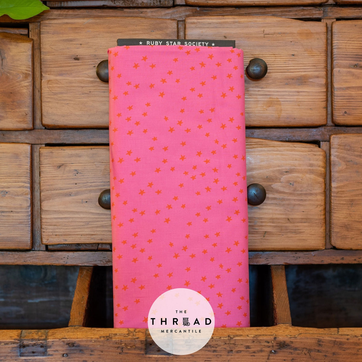 Ruby Star Society Starry Fabric BTHY Color: VIVID PINK