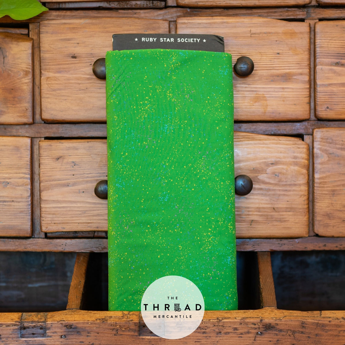 Ruby Star Society Speckled Fabric BTHY Color: VERDANT