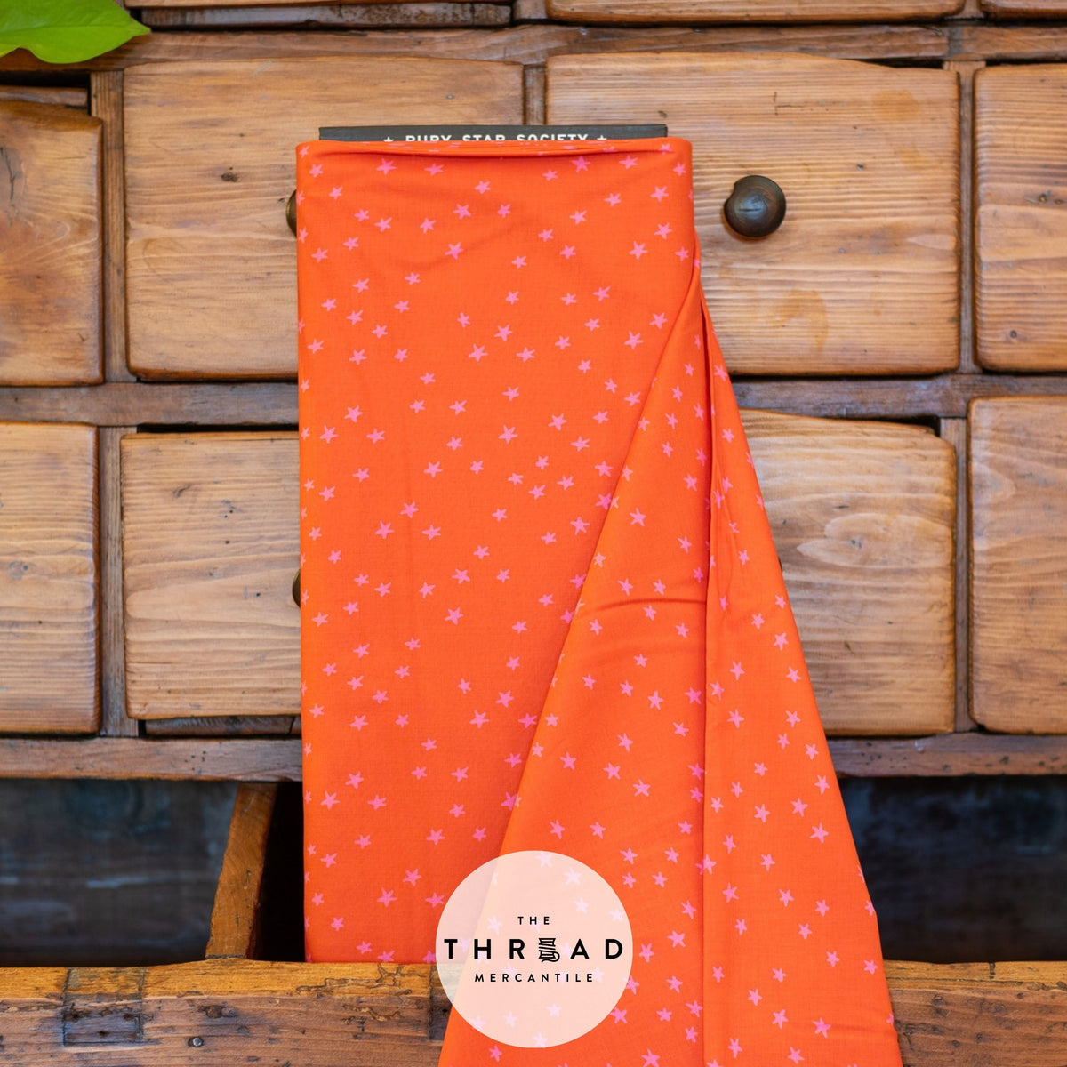 Ruby Star Society Starry Fabric BTHY Color: WARM RED
