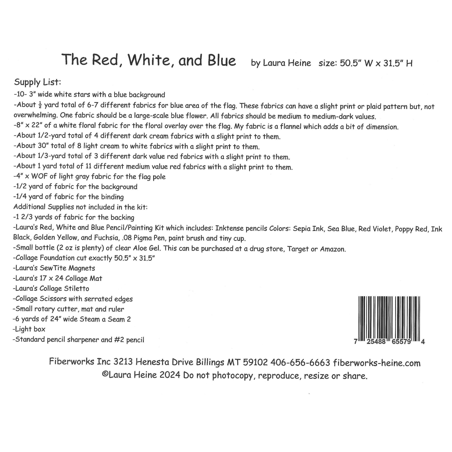 The Red, White & Blue | Laura Heine | Collage Quilting Pattern