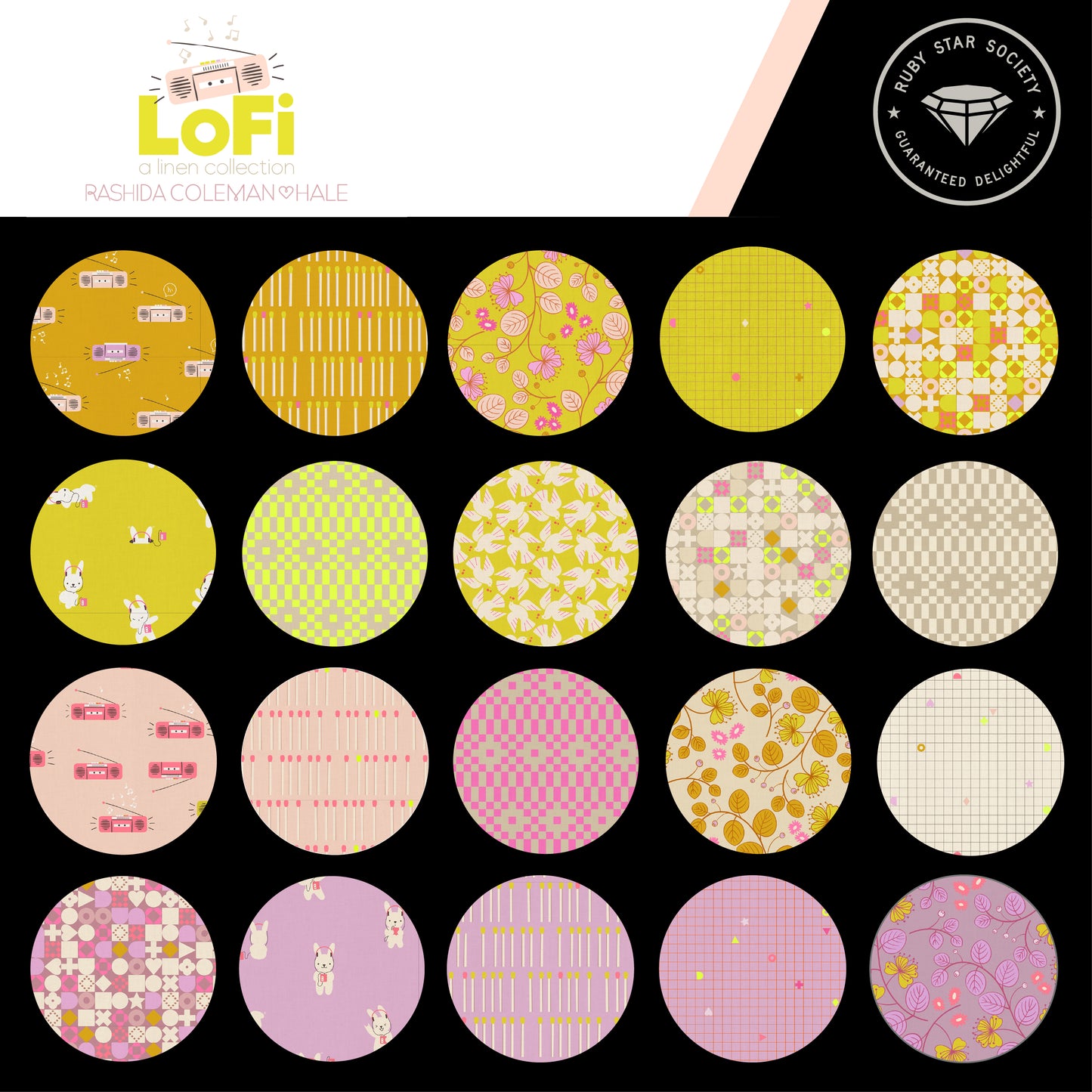 PREORDER for Aug 2026 Release!  Ruby Star Society "LoFi" Linens - Half Yard BUNDLE