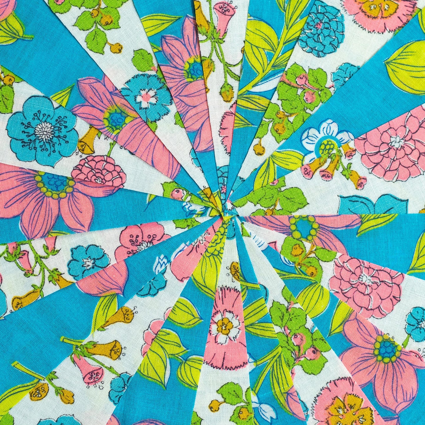 Vintage Fabric Charm Pack - Neon Florals