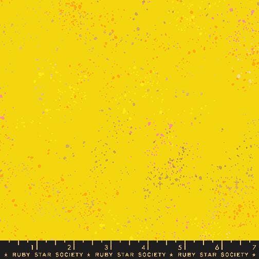 Ruby Star Society METALLIC Speckled Fabric BTHY Color: Golden Hour