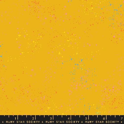 Ruby Star Society Speckled Fabric BTHY Color: Goldenrod