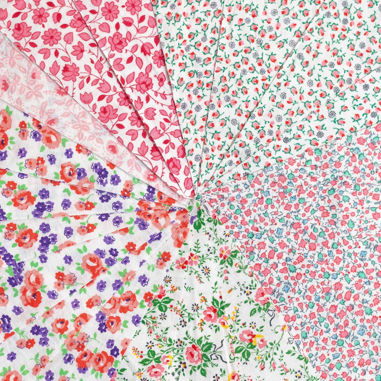 Vintage Fabric Charm Pack - Pink Florals