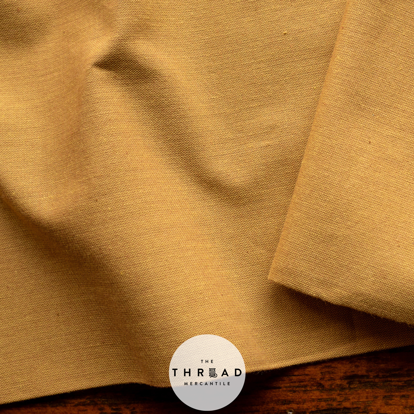 Fableism Watercolor Wovens in Ochre / Sold by the Half-Yard