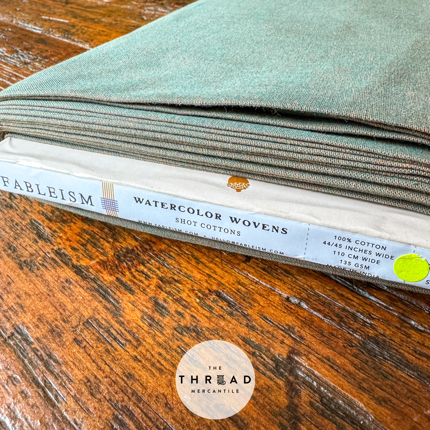 Fableism Watercolor Wovens in Patina / Sold by the Half-Yard