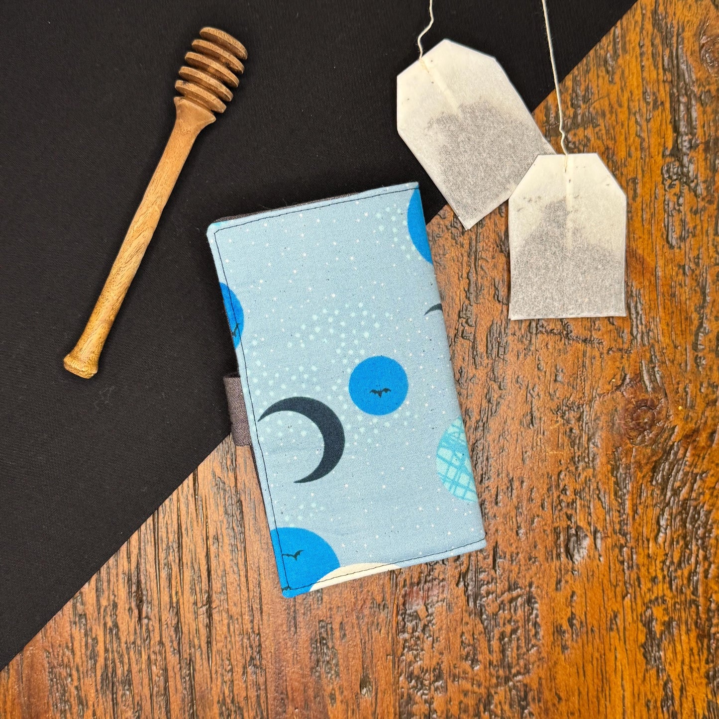 Modern Tea Wallet Crescent Moon & Unicorn Design