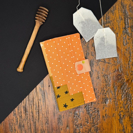 Modern Tea Wallet Log Cabin Quilt Block Design